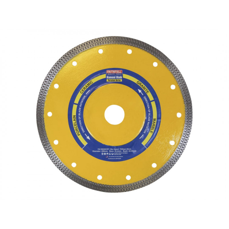 Porcelain Diamond Blade 200 x 25.4mm