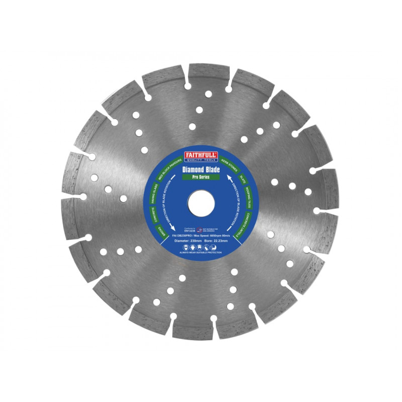 Professional Diamond Blade 230 x 22mm Professional Diamond Blade 230 x 22mm