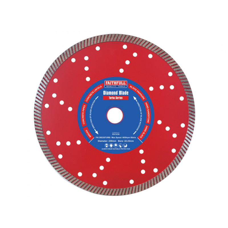 Turbo Cut Diamond Blade 230 x 22mm Turbo Cut Diamond Blade 230 x 22mm