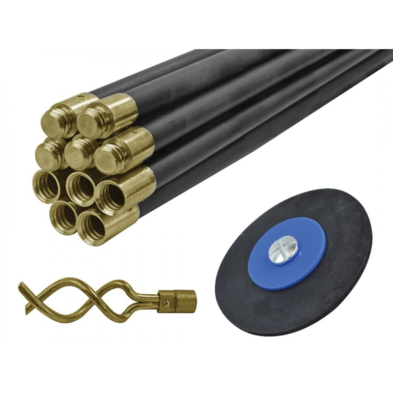 Universal Drain Clean Set (10 x Rods Plunger & Worm) Universal Drain Clean Set (10 x Rods Plunger & Worm)