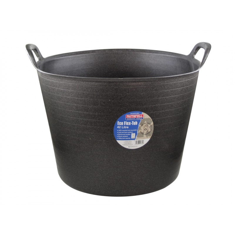 Eco Flex Tub 42 litre - Recycled Black Eco Flex Tub 42 litre - Recycled Black