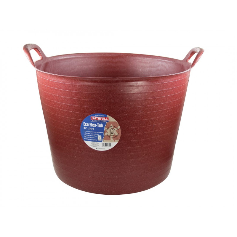 Eco Flex Tub 42 litre - Recycled Red Eco Flex Tub 42 litre - Recycled Red