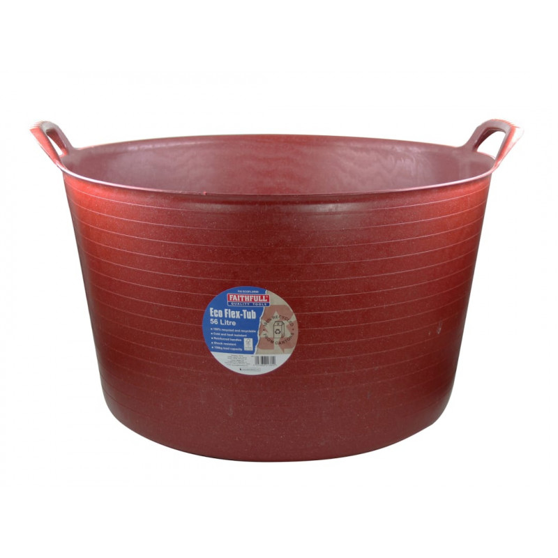 Eco Flex Tub 56 litre - Recycled Red Eco Flex Tub 56 litre - Recycled Red