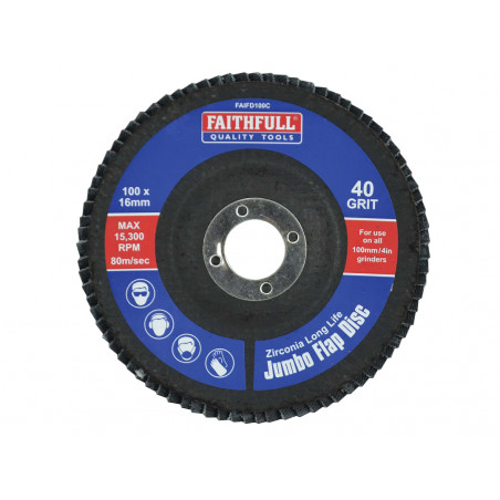 Abrasive Jumbo Flap Disc 100mm Coarse