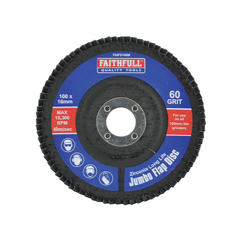 Abrasive Jumbo Flap Disc 100mm Medium Abrasive Jumbo Flap Disc 100mm Medium