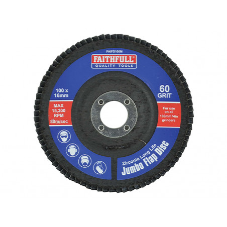 Abrasive Jumbo Flap Disc 100mm Medium