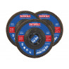 Zirconia Abrasive Jumbo Flap Disc 115 x 22mm 120 Grit (3 Pack)