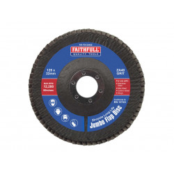 Zirconia Abrasive Jumbo Flap Disc 125 x 22mm 40 Grit