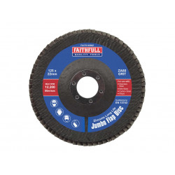 Zirconia Abrasive Jumbo Flap Disc 125 x 22mm 80 Grit