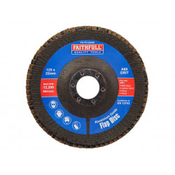 Aluminium Oxide Flap Disc 125 x 22mm 80 Grit