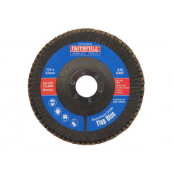 Aluminium Oxide Flap Disc 125 x 22mm 40 Grit