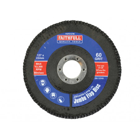 Abrasive Jumbo Flap Disc 127mm Medium