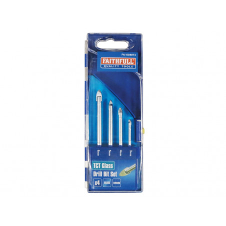 Tile & Glass Drill Bit Set of 4 (3-6mm)