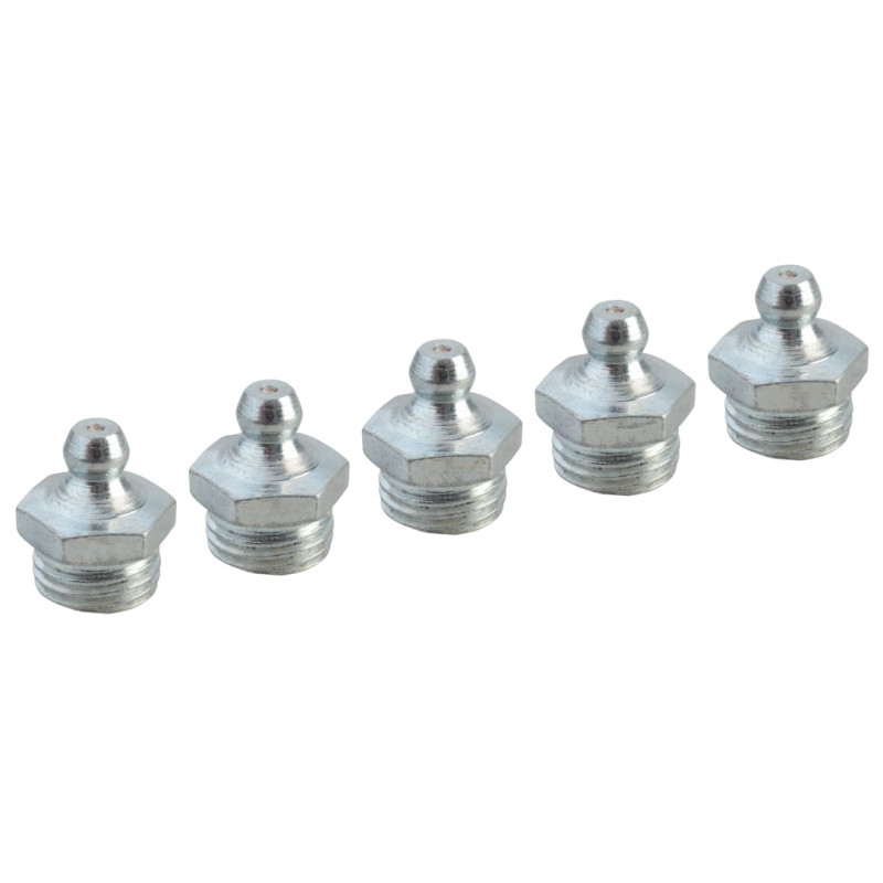 Grease Nipple Straight 1/4in BSP (Pack 5) Grease Nipple Straight 1/4in BSP (Pack 5)