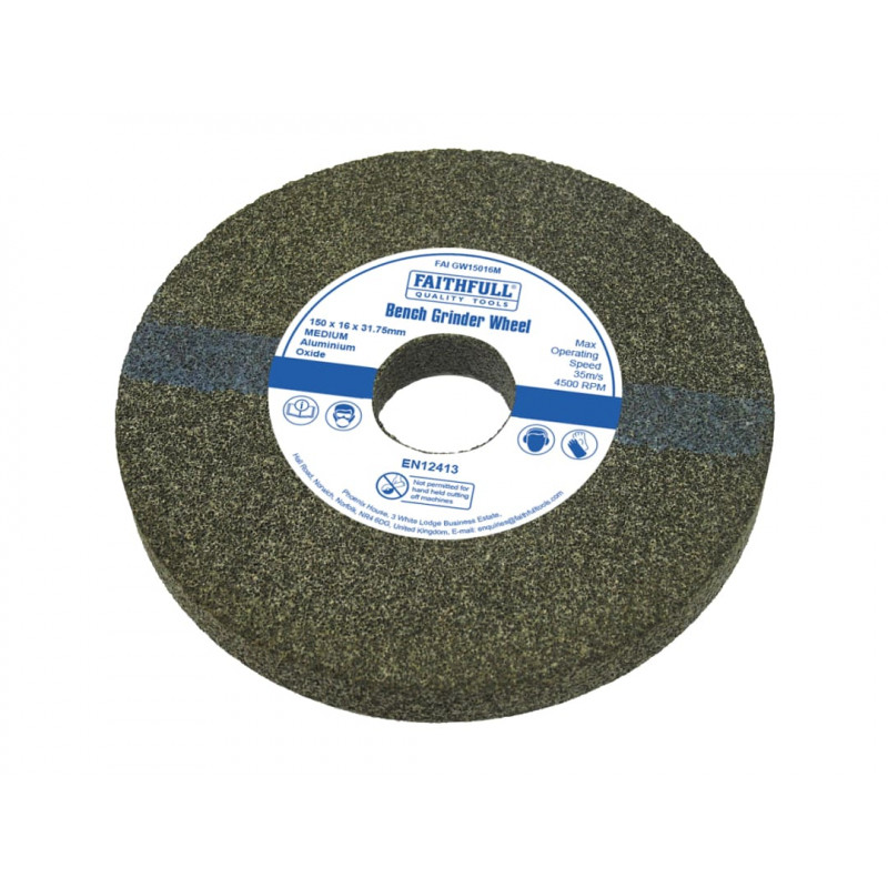 General Purpose Grinding Wheel 150 x 16mm Medium Alox General Purpose Grinding Wheel 150 x 16mm Medium Alox