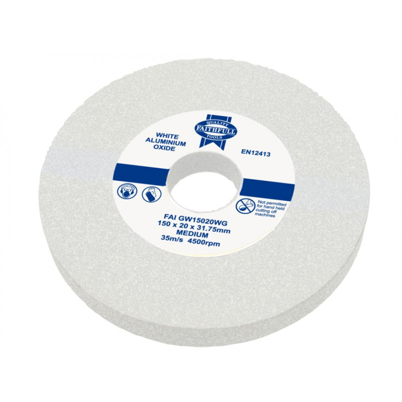 General Purpose Grinding Wheel 150 x 20mm White Medium General Purpose Grinding Wheel 150 x 20mm White Medium