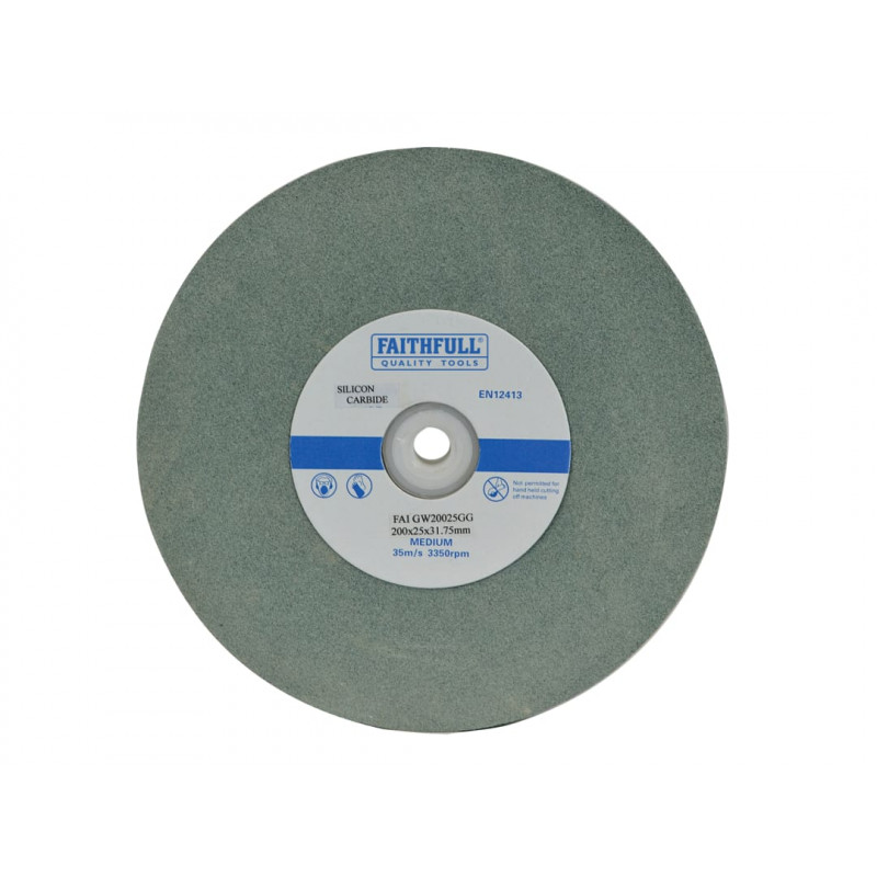 General Purpose Grinding Wheel 200 x 25mm Green Grit General Purpose Grinding Wheel 200 x 25mm Green Grit