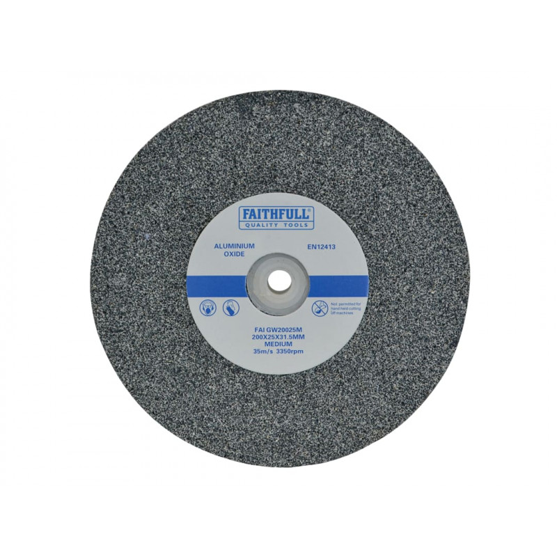 General Purpose Grinding Wheel 200 x 25mm Medium Alox General Purpose Grinding Wheel 200 x 25mm Medium Alox