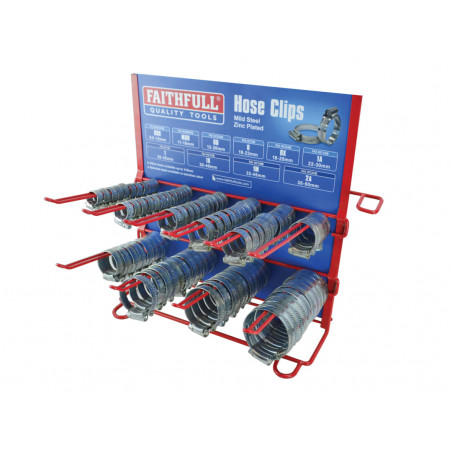 Hoseclip Display C/W Stock 100Pc