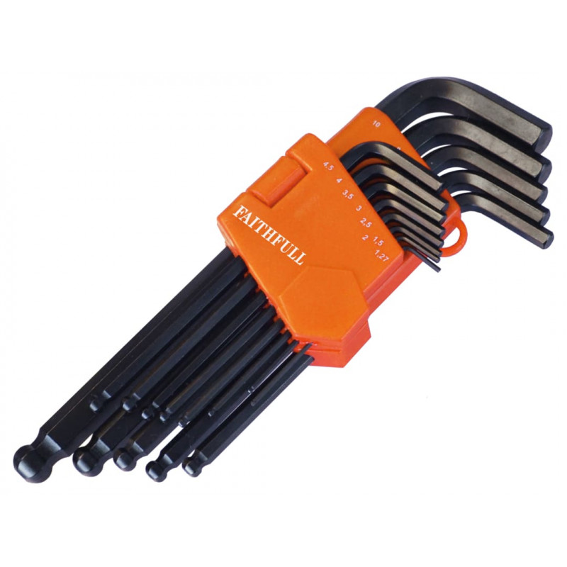 Metric Ball End Long Arm Hexagon Key Set, 13 Piece Metric Ball End Long Arm Hexagon Key Set, 13 Piece