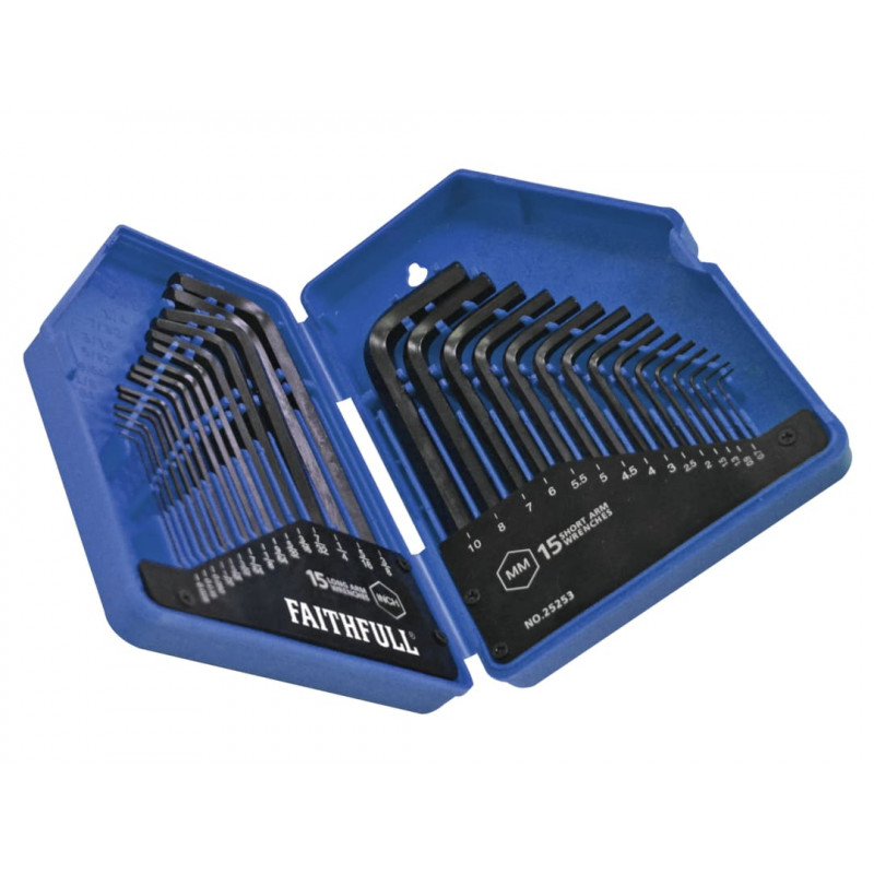 Metric/Imperial Hex Key Set, 30 Piece Metric/Imperial Hex Key Set, 30 Piece
