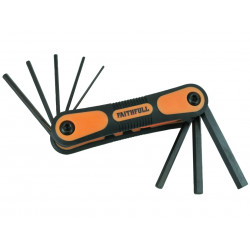 Metric Folding Hexagon Key Set, 8 Piece
