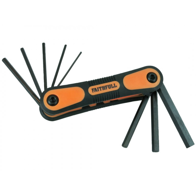 Metric Folding Hexagon Key Set, 8 Piece Metric Folding Hexagon Key Set, 8 Piece