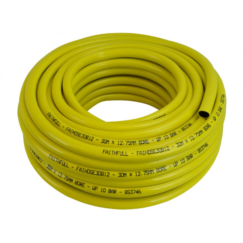 Heavy-Duty Reinforced Builder's Hose 30m 12.5mm (1/2in) Diameter Heavy-Duty Reinforced Builder's Hose 30m 12.5mm (1/2in) Diameter