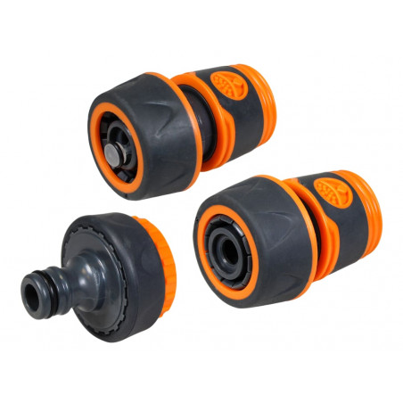 3/4in Plastic Hose Fittings Kit, 3 Piece
