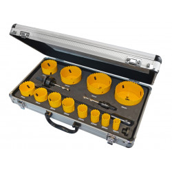 Universal Varipitch Holesaw Kit, 16 Piece 16-76mm