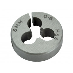 HSS Straight Flute Split Die M5 x 0.8,, 13/16in OD
