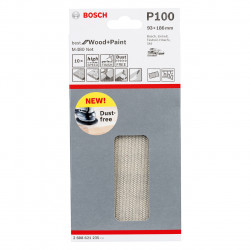 Bosch 2608621235 M480 1/3 Net Sanding Sheet 100 Grit × 93 × 186mm (Pack of 10)