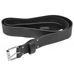 Heavy-Duty Leather Belt Black