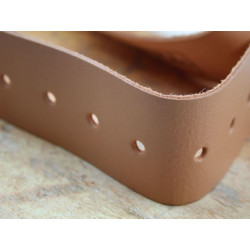 Heavy-Duty Leather Belt 45mm Wide Tan