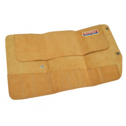 10 Pocket Leather Tool Roll 48 x 27cm