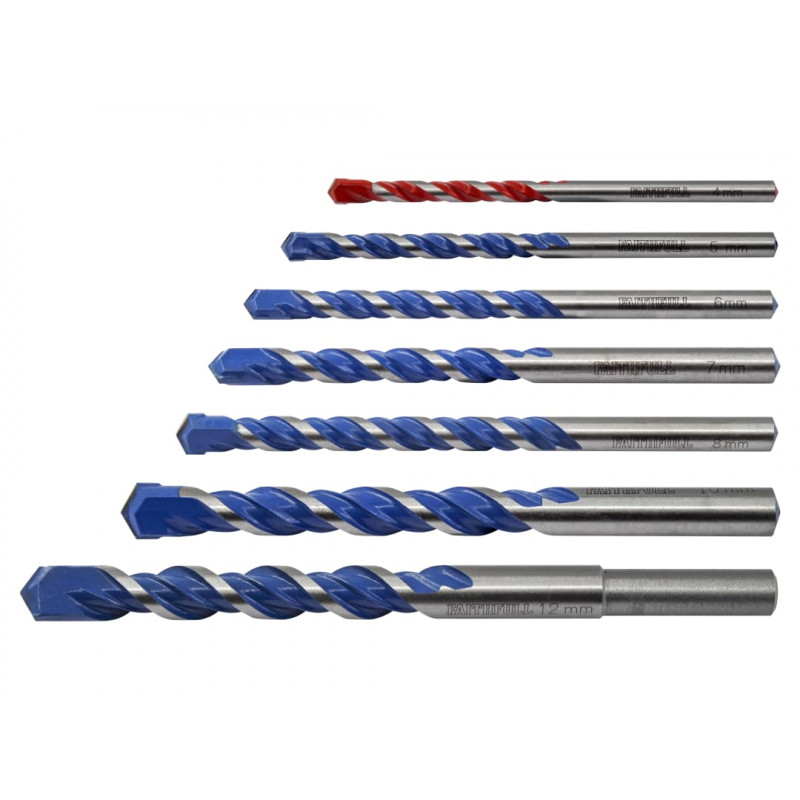 Multi Construction Drill Set, 7 Piece Multi Construction Drill Set, 7 Piece