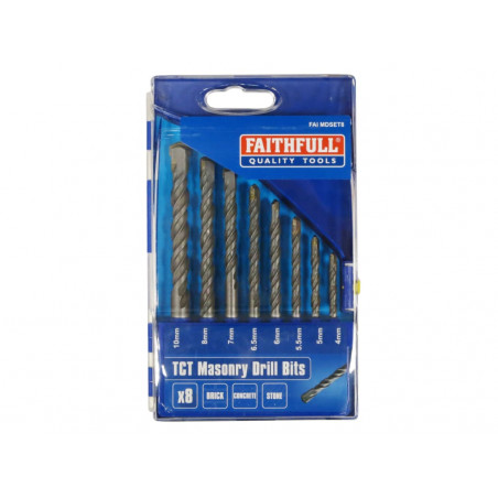 Standard Masonry Drill Set, 8 Piece