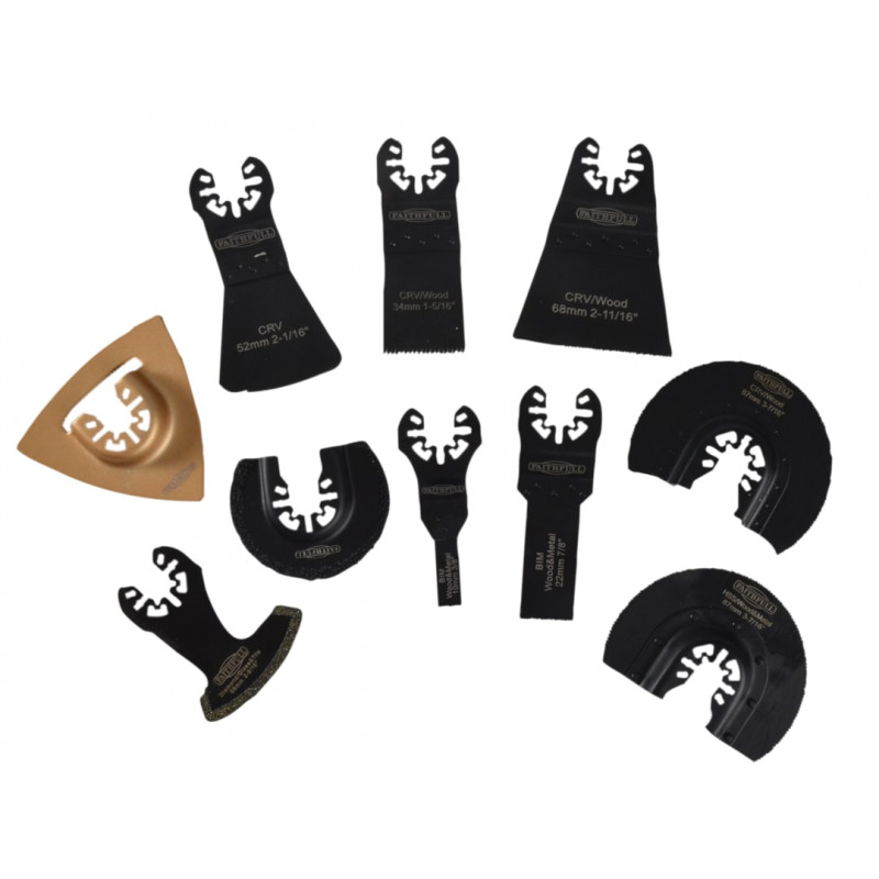 Multi-Function Tool Mixed Blade Set 10 Piece Multi-Function Tool Mixed Blade Set 10 Piece