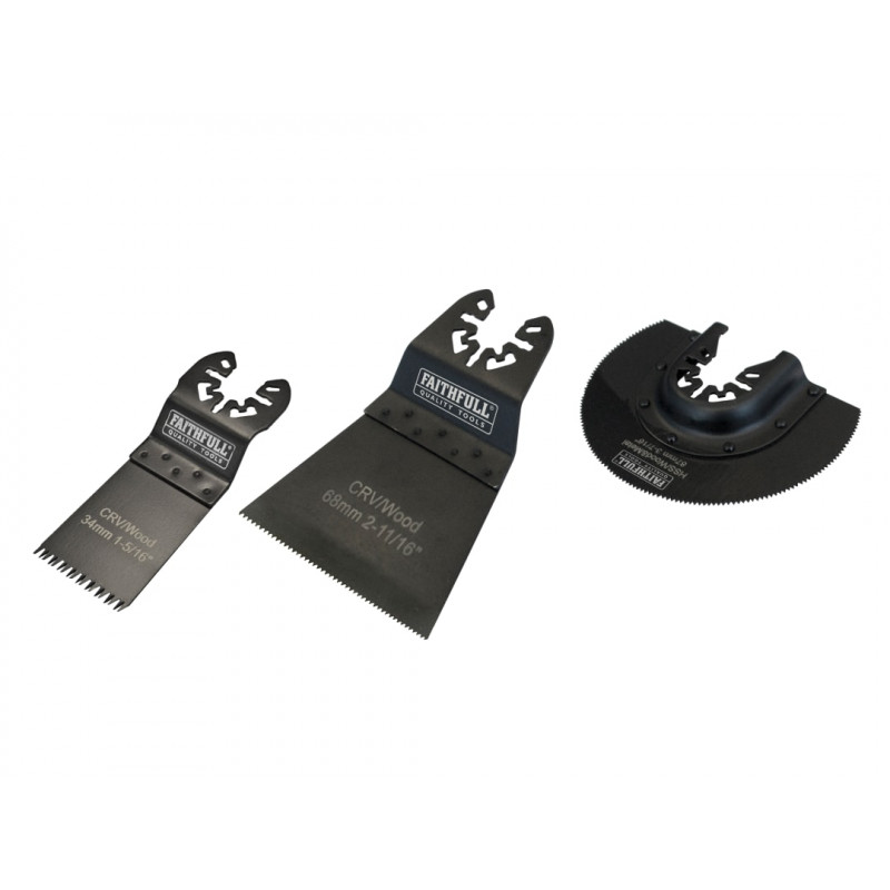 Multi-Function Tool Blade Set, 3 Piece Multi-Function Tool Blade Set, 3 Piece