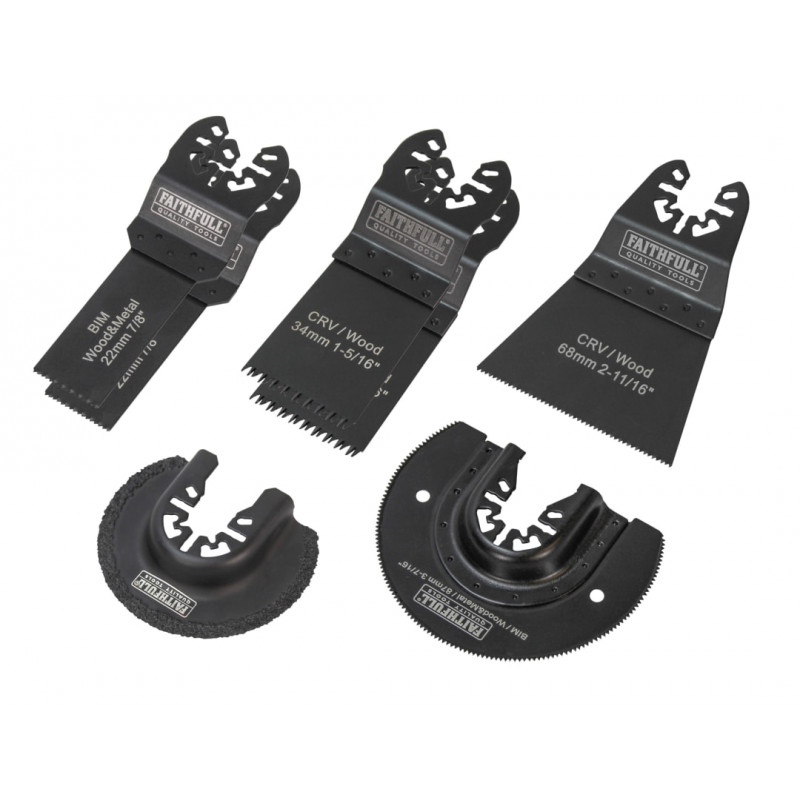 Multi-Function Tool Blade Set, 7 Piece Multi-Function Tool Blade Set, 7 Piece