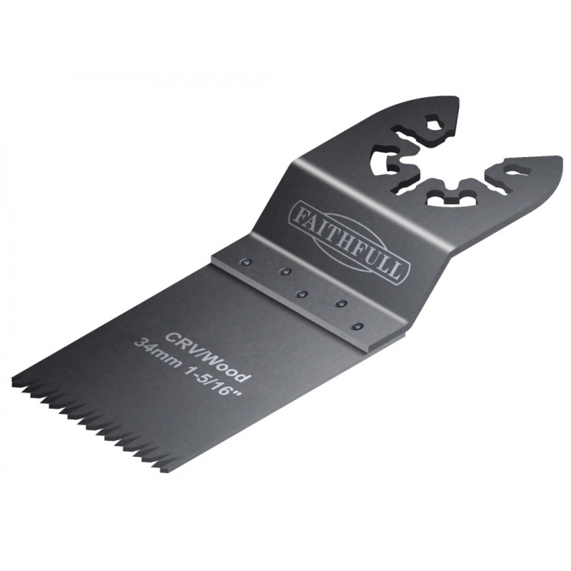 Multi-Function Tool CrV Flush Cut Wood Blade Ground Side Set 34mm Multi-Function Tool CrV Flush Cut Wood Blade Ground Side Set 34mm