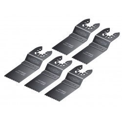 Multi-Function Tool CrV Flush Cut Wood Blade Ground Side Set 34mm (Pack 5)