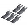 Multi-Function Tool CrV Flush Cut Wood Blade Ground Side Set 34mm (Pack 5)