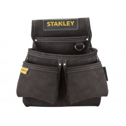 Stanley STST1-80116 Leather Double Nail Pocket Pouch for Tool Belt
