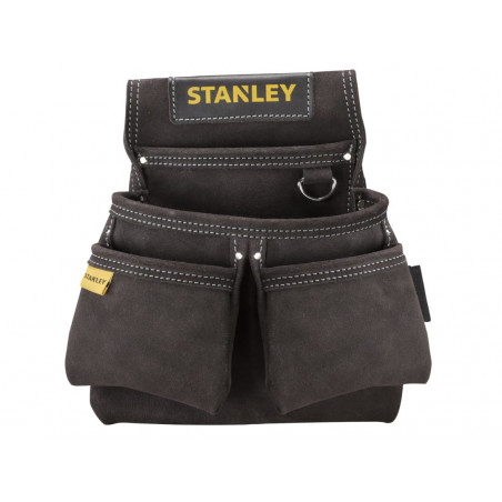 Stanley STST1-80116 Leather Double Nail Pocket Pouch for Tool Belt