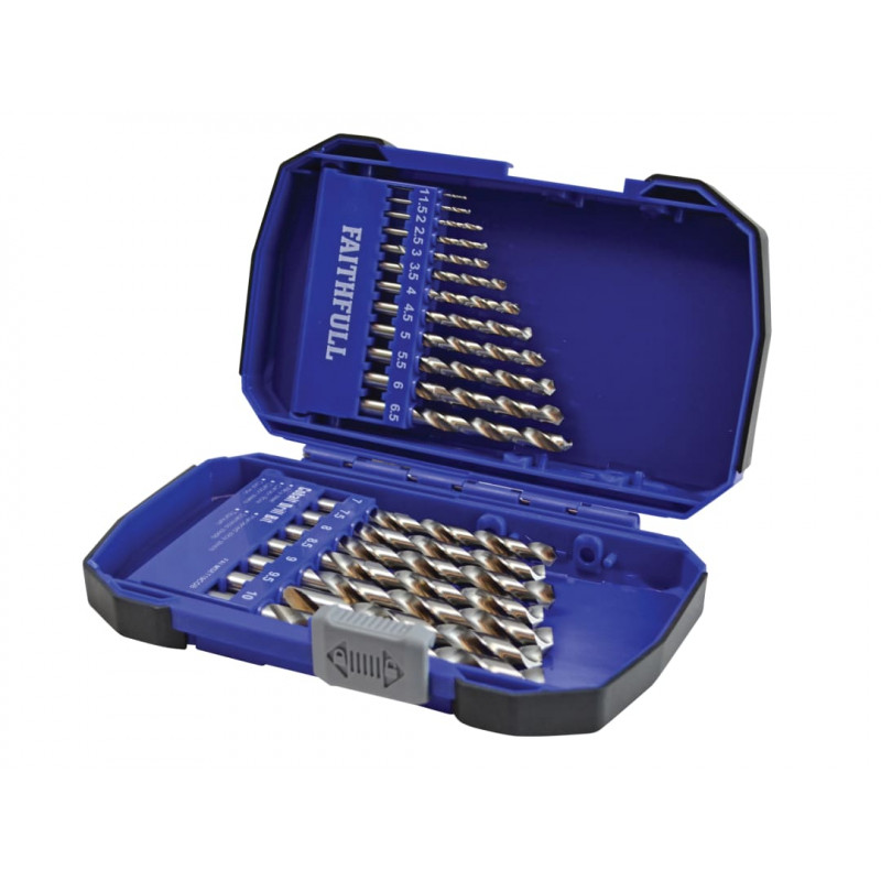 Cobalt HSS Drill Set M35 1-10mm 19 Piece Cobalt HSS Drill Set M35 1-10mm 19 Piece