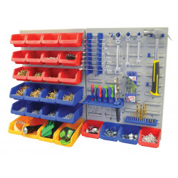 Storage Bin Set with Wall Panels 43 Piece