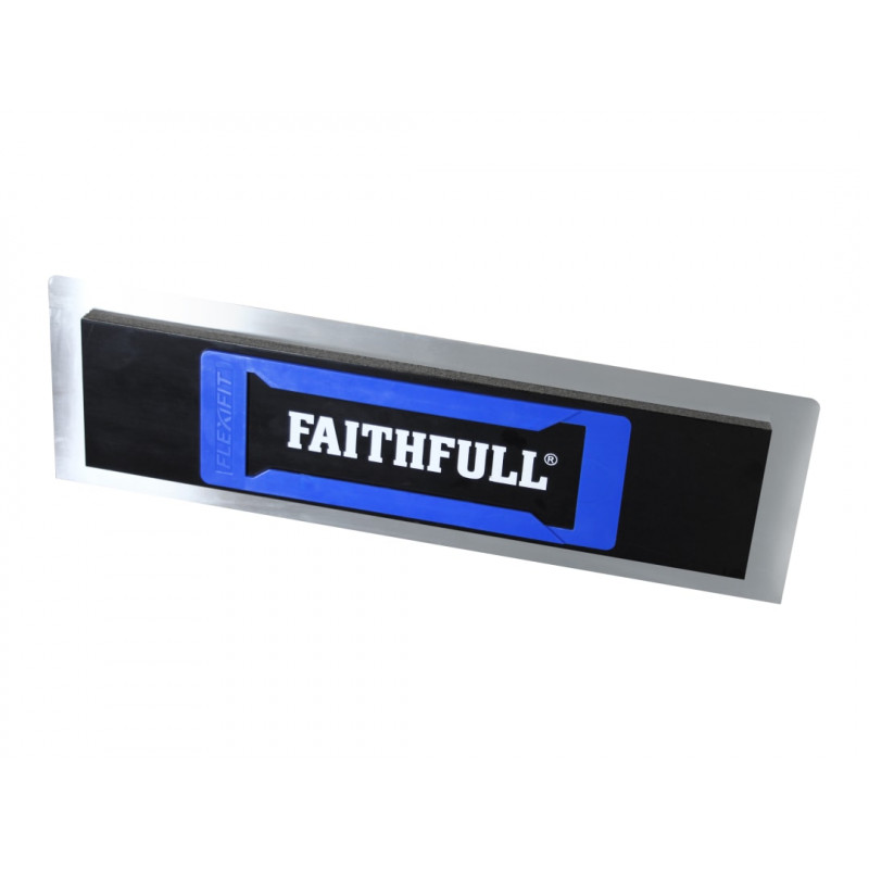 Stainless Steel Flexifit Trowel with Foam 18in Stainless Steel Flexifit Trowel with Foam 18in