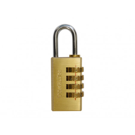Scan NL1124 Brass Combination Padlock 20mm