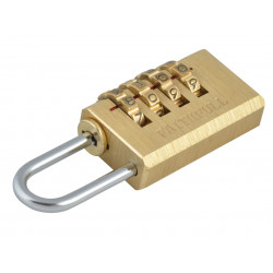 Scan NL1124 Brass Combination Padlock 20mm